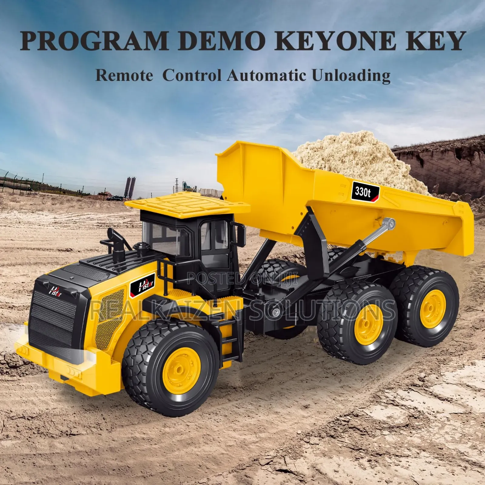 Remote Control Rechargeable Farm Dump Engineering Truck