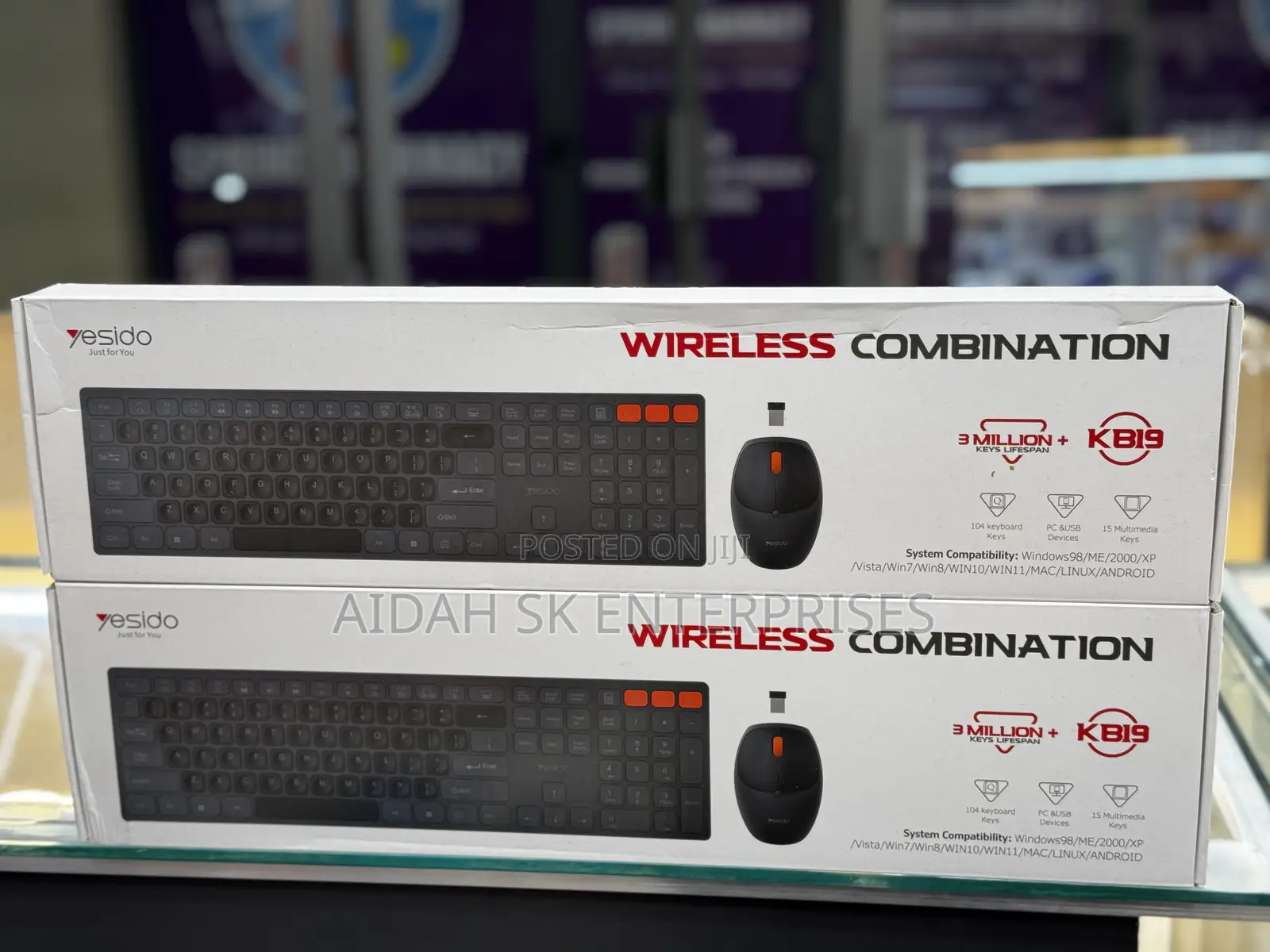Yesido KB19 Wireless Keyboard and Mouse Set