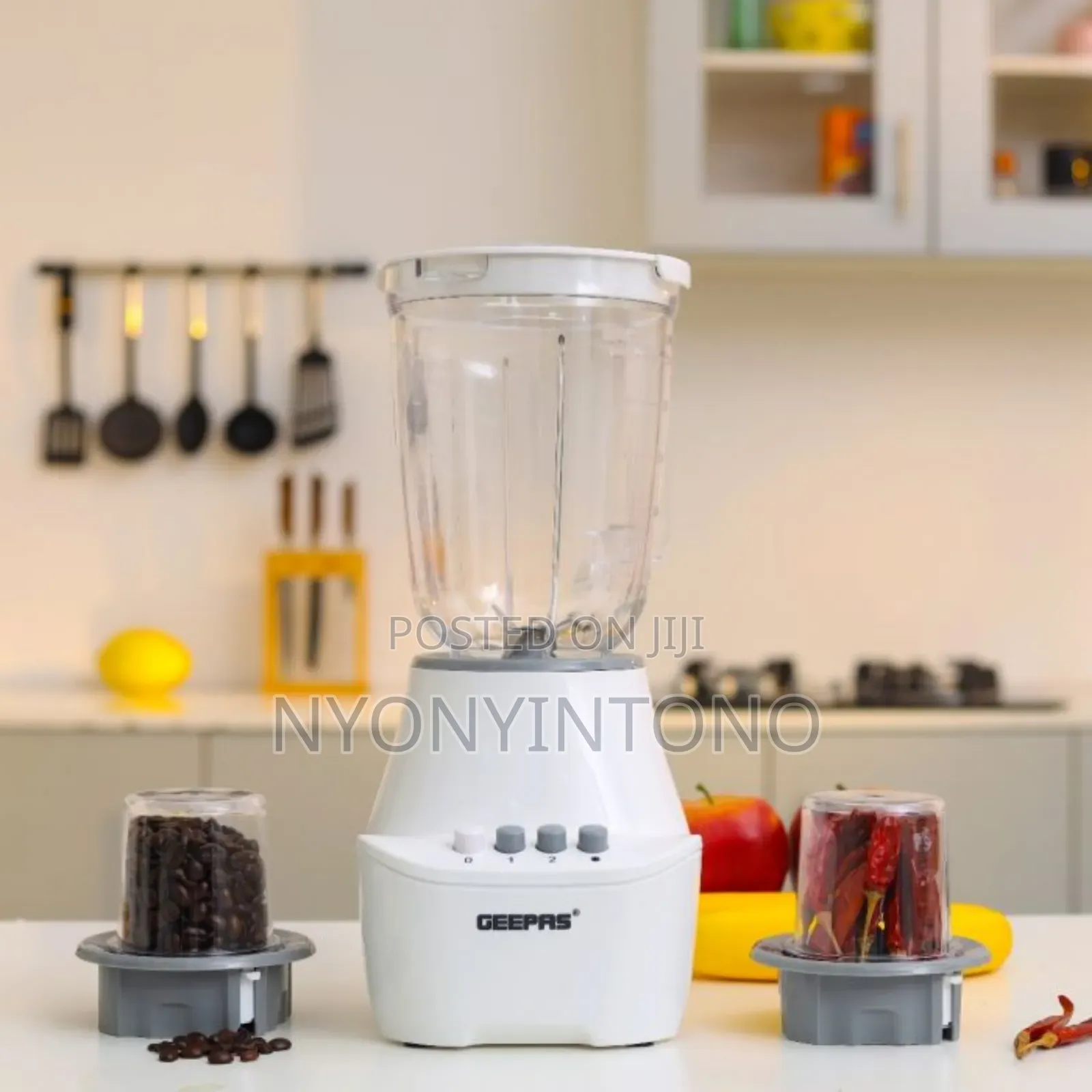 Geepas 3 In 1 Juice Blender With 2grinders 2yrs Warrantee