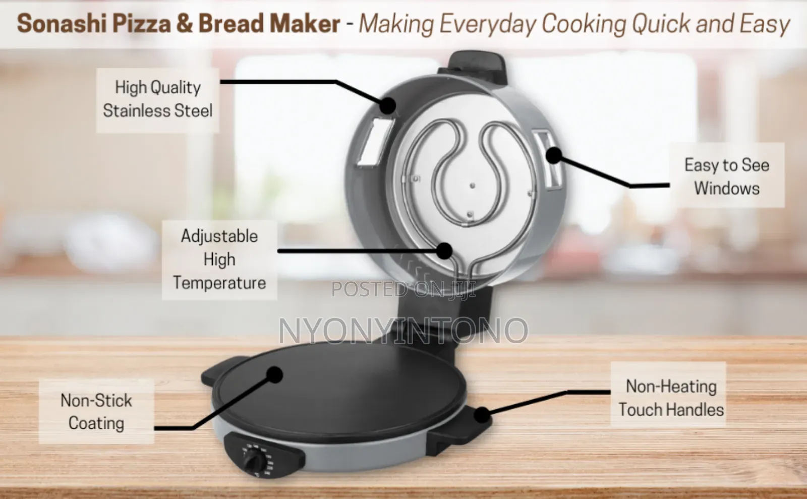 Sonashi High Quality Pizzer Maker