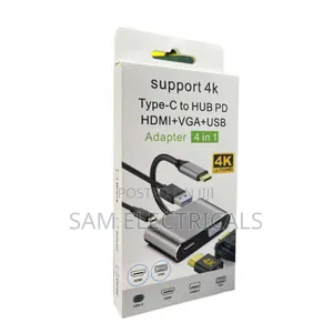 Type C to HDMI+VGA+USB Converter