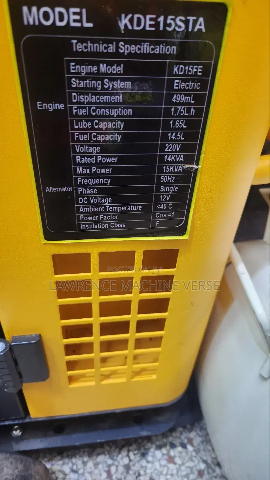 Silent Diesel Generators 15kva Single Phase