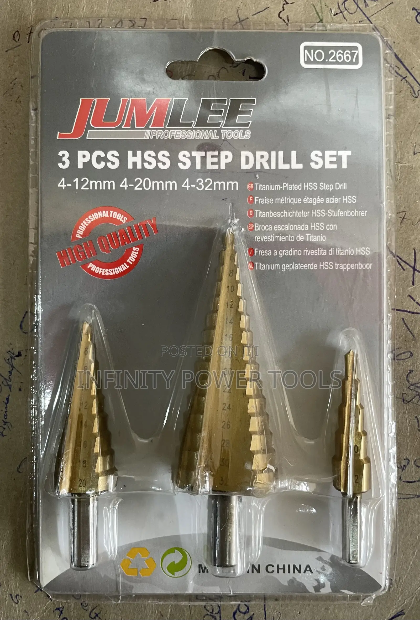 3pc Step Drill Set