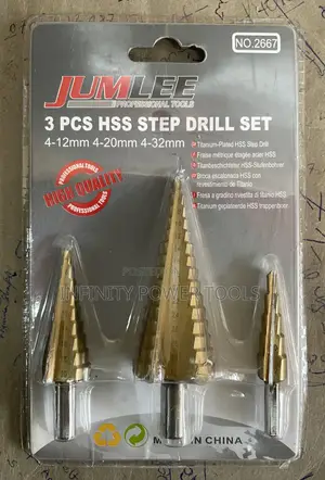 3pc Step Drill Set