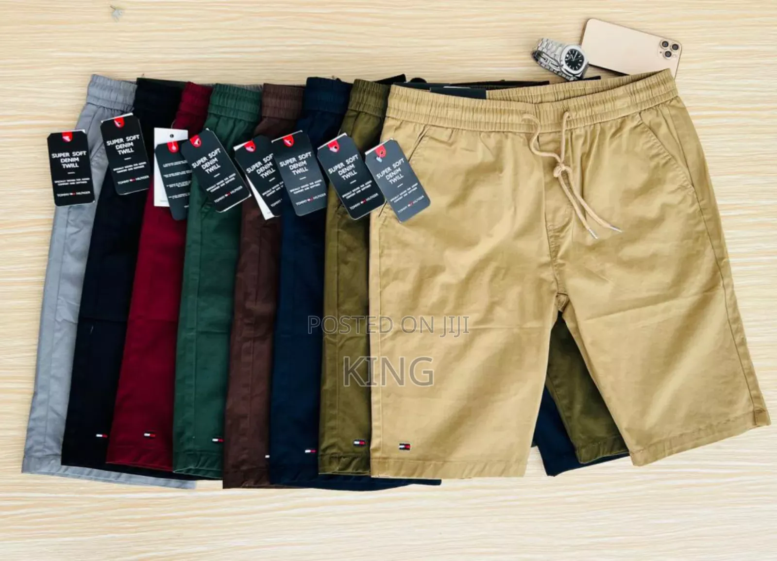 Sync Kaki Shorts. Fit Shorts