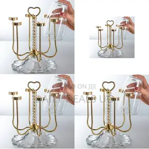 Portable Gold Glass Holder