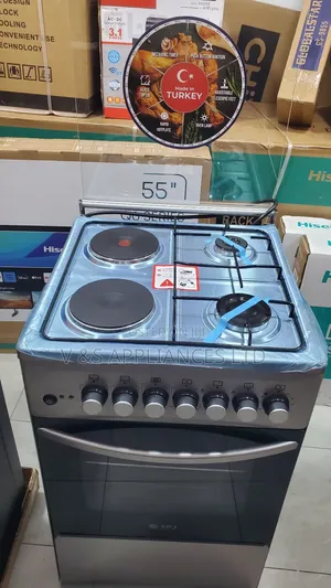 SPJ Gas Cooker Two Electric and Two Gas