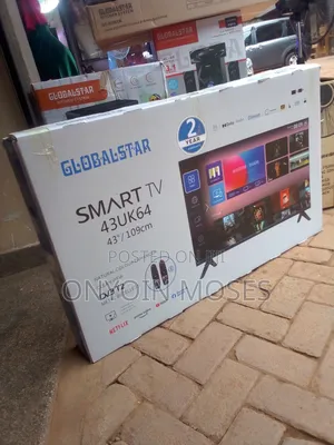 New 43inche GLOBALSTAR Smart Android Tv With Inbuilt Decoder