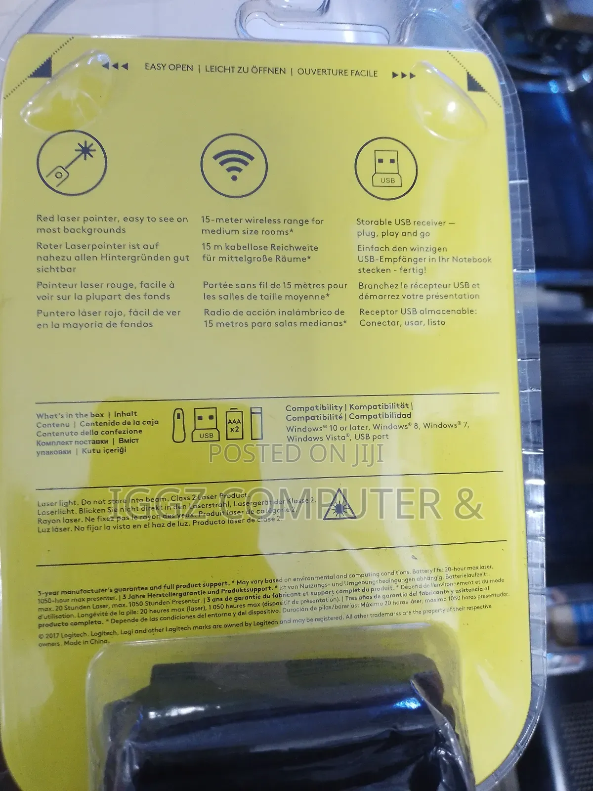 R400 Logitech Laser Presentation Remote