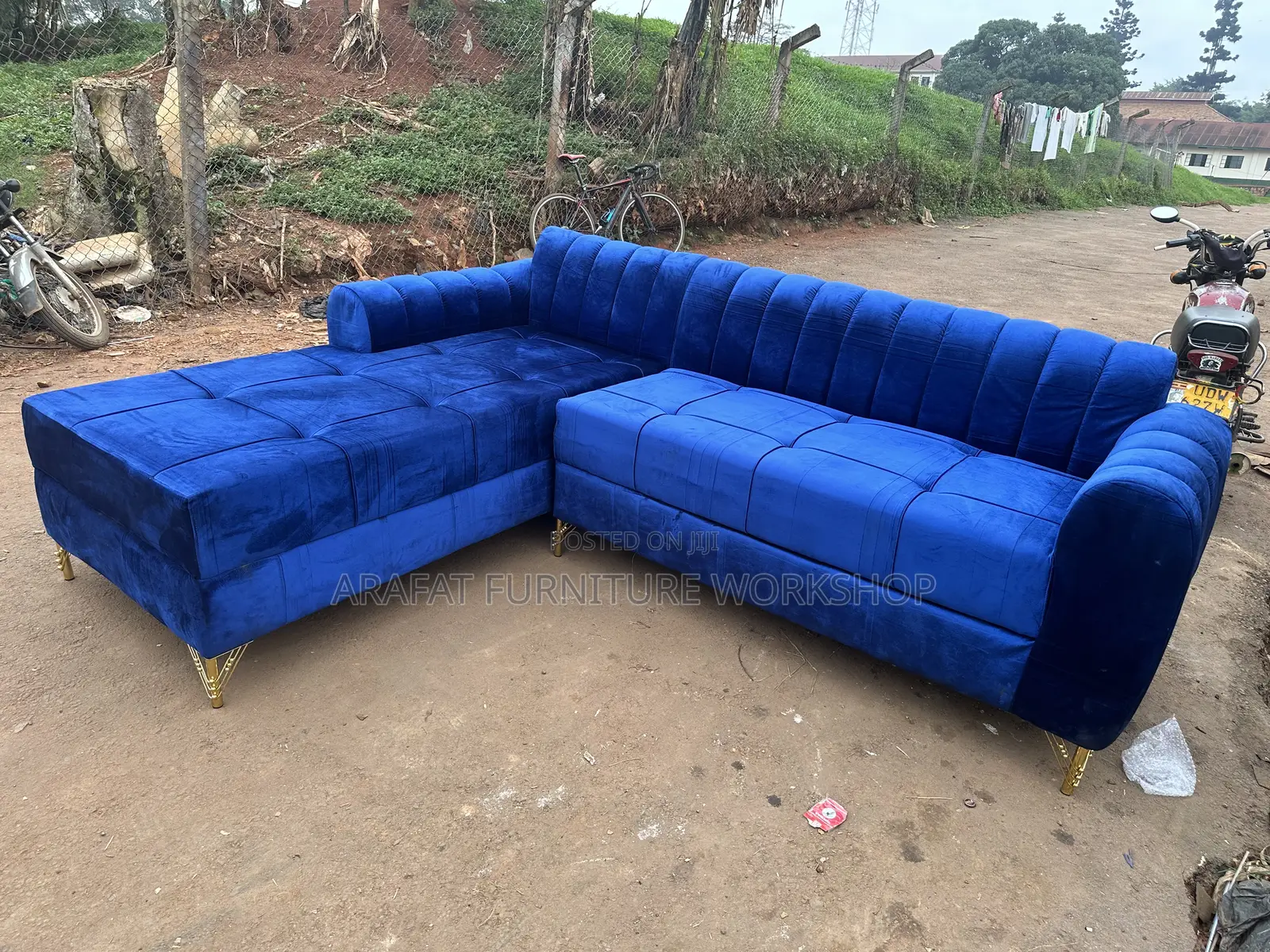 L Shape Connector Sofa Set