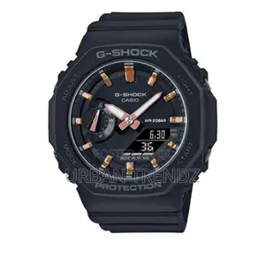 G-Shock Unisex Quartz Watch, Analog-Digital Display-Black