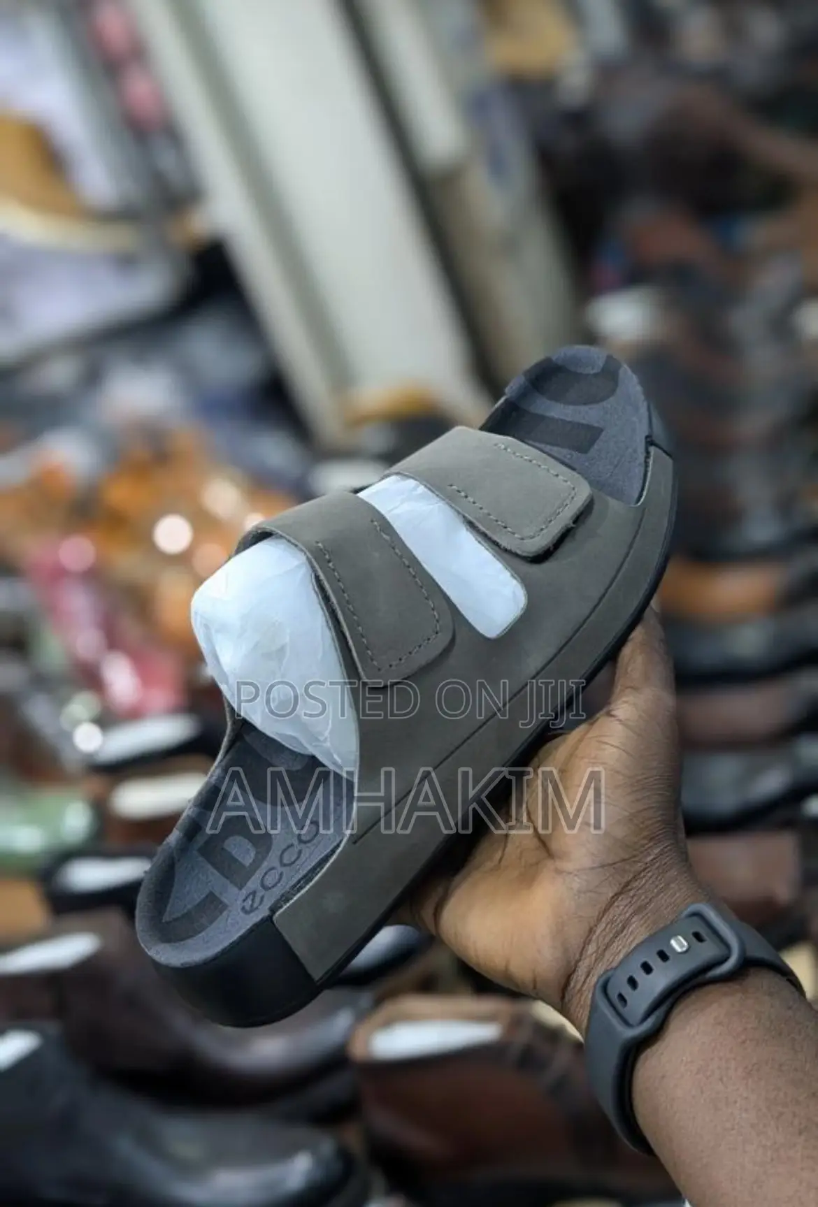 Classic Ecco Leather Sandals in Stock