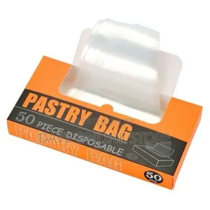 50PCS Disposable Pastry Bag Transparent Disposable Cake Bags