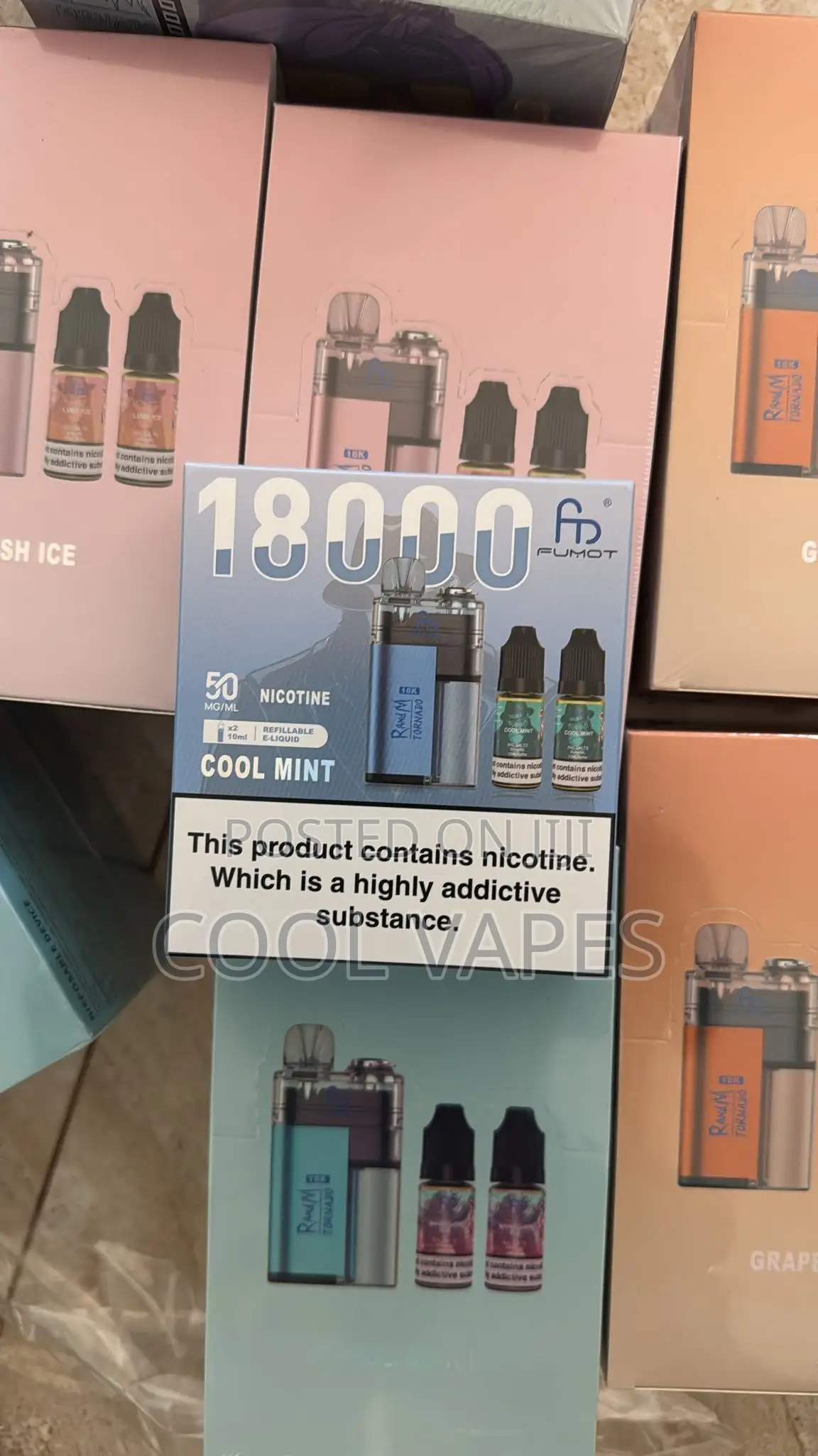 Randm 18000 Refillable Liquid Vape
