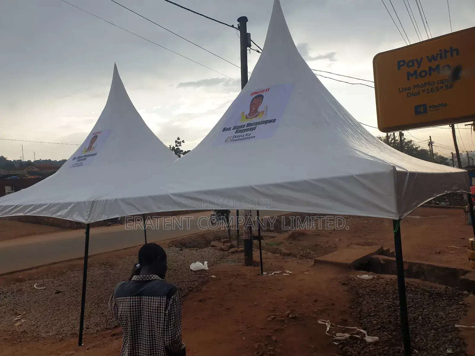 100 Seater Tent Branded With Your Logo/Name