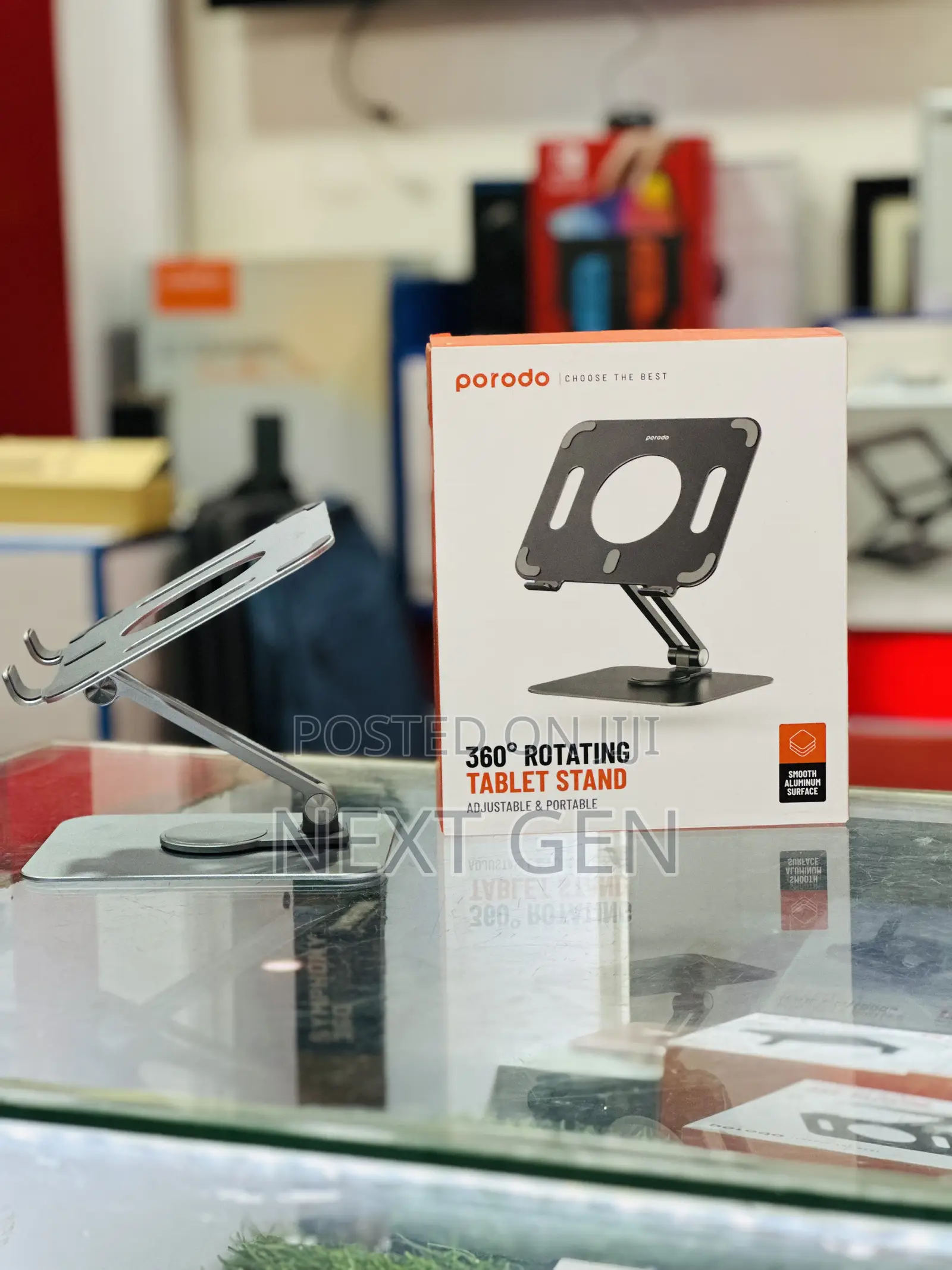 Porodo 360degree Rotatable Alminium Aloy Tablet Stand