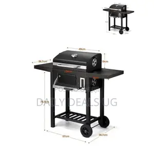 Black Outdoor BBQ Grill