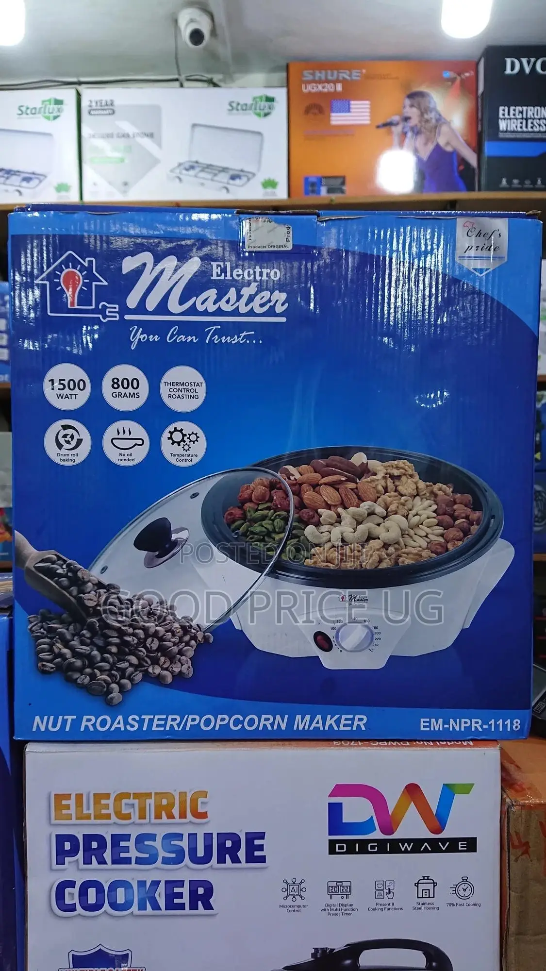 Electro Master Popcorn Maker/Nut Roaster EM-NPR-1118