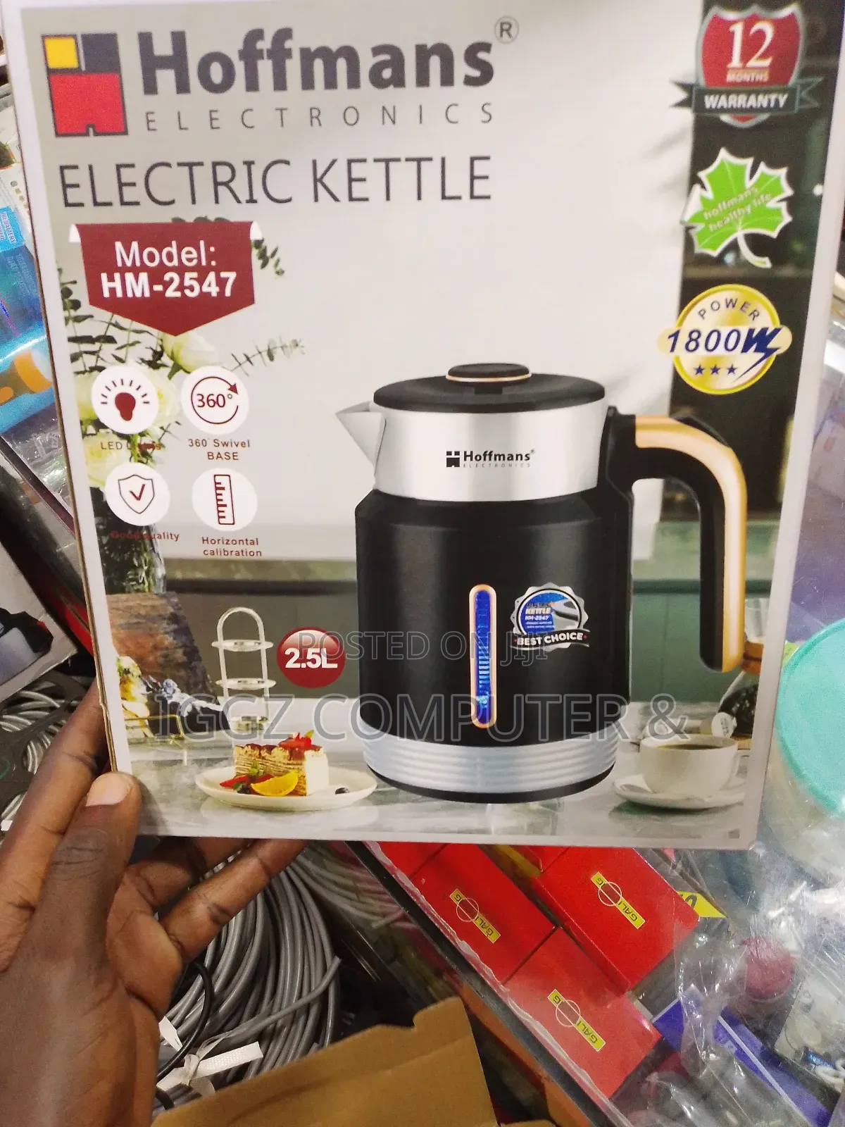 Hoffman Electric Kettle 2.5litres(Hm-2547)
