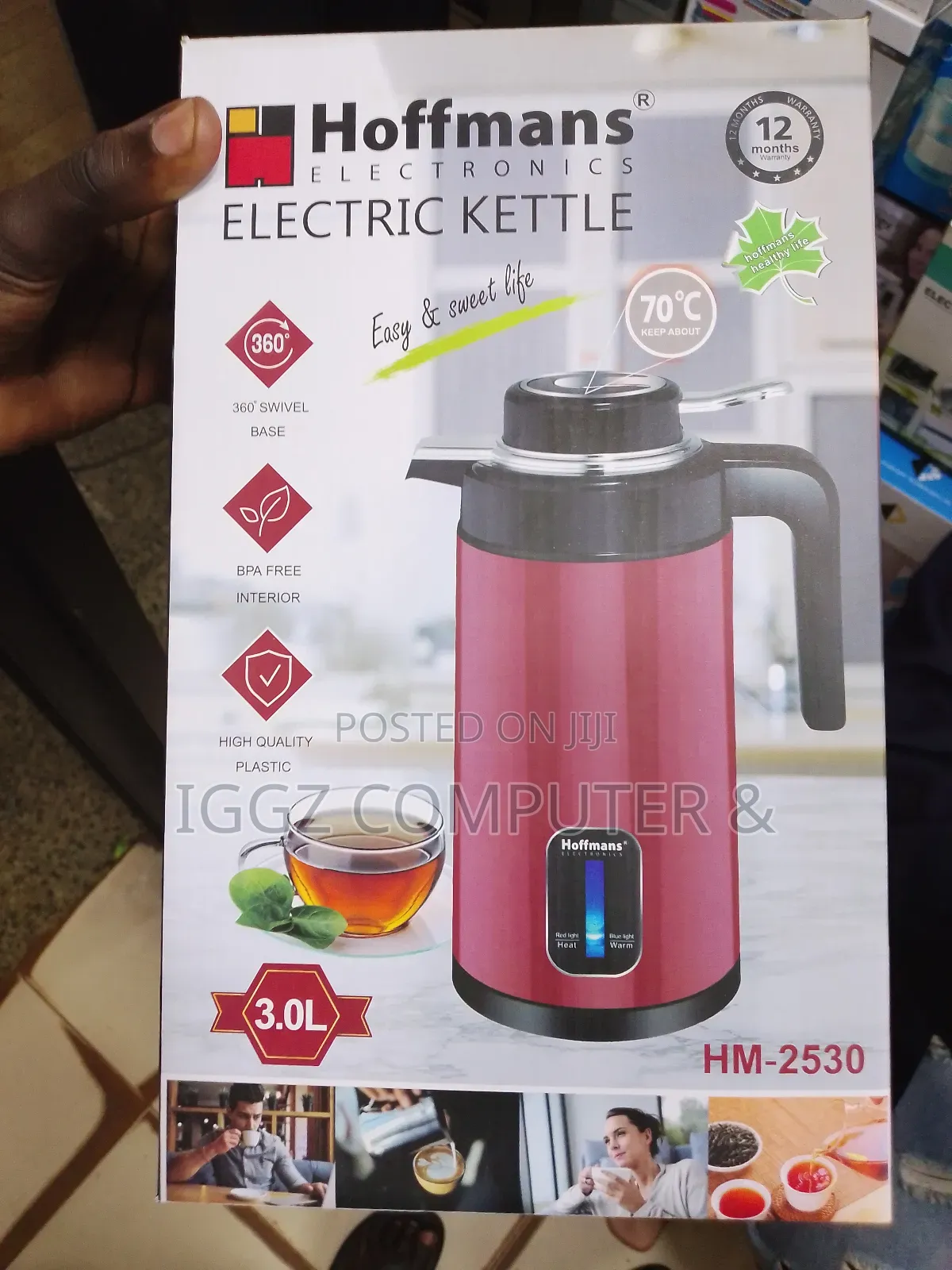 Hoff Man Electric Kettle (Hm-2530)