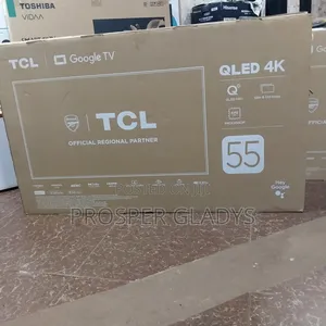 QLED 55 TCL Smart Digital Flat Screen Flameless.