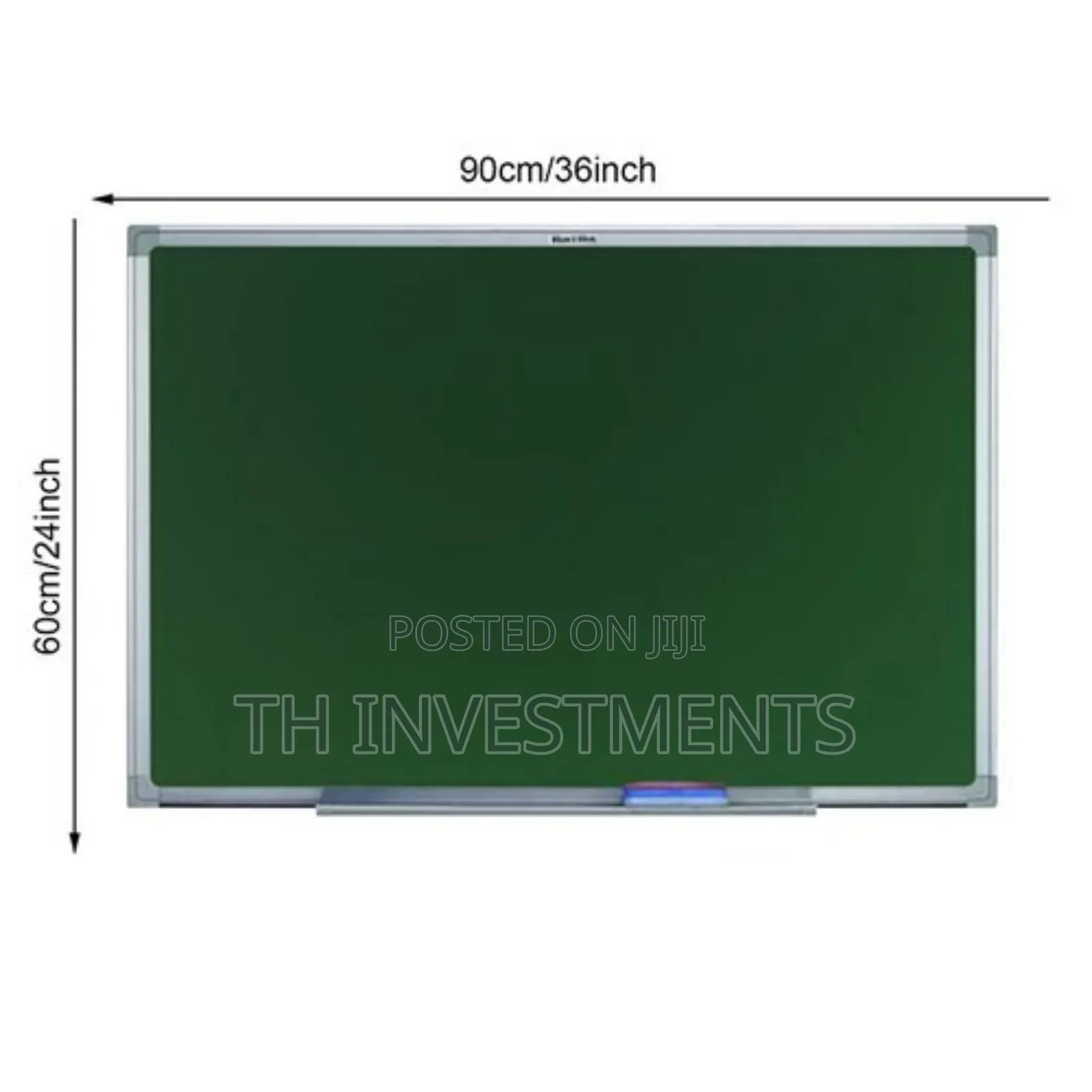 60x90cm White Chalk Board With Duster and Marker -Green