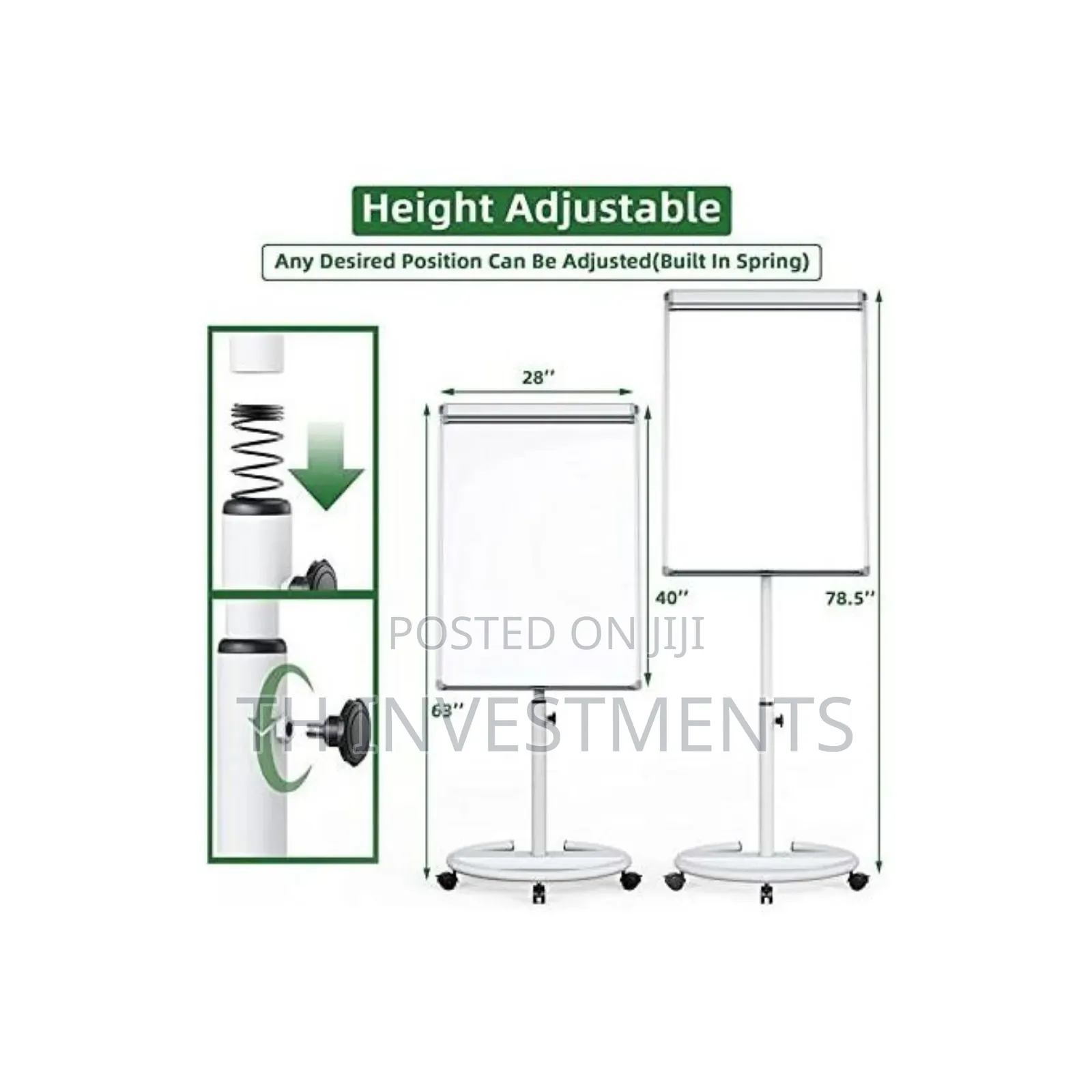 Flipchart Stand With Marker, Eraser 25 Sheet Papers