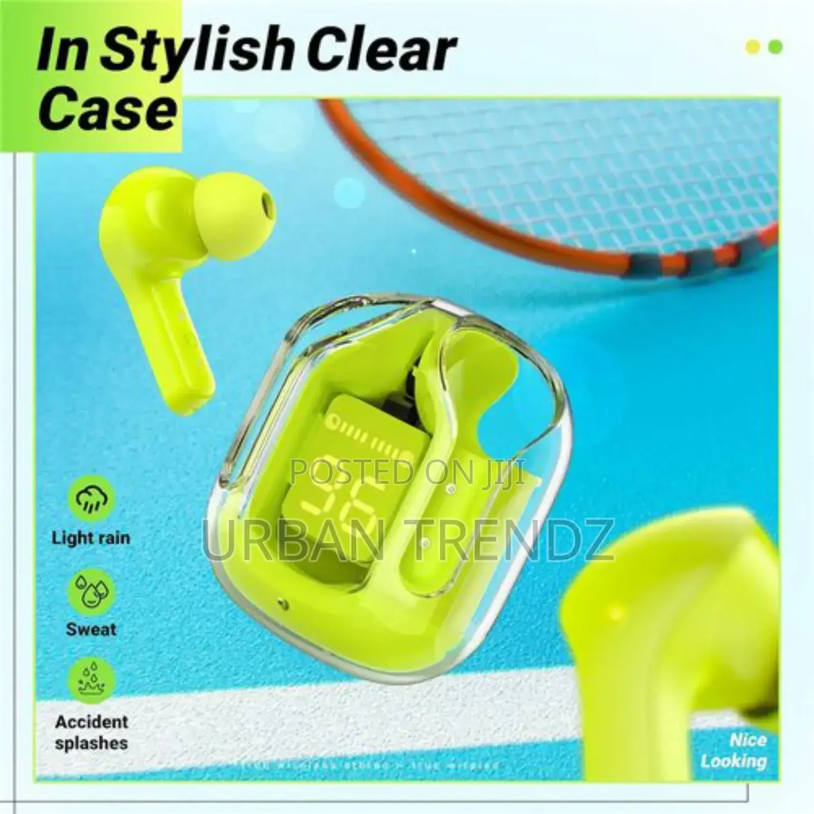 Ace Elec BT 5.3 ENC Mini Crystal Earbuds 25hours Playtime