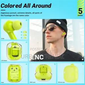Ace Elec BT 5.3 ENC Mini Crystal Earbuds 25hours Playtime
