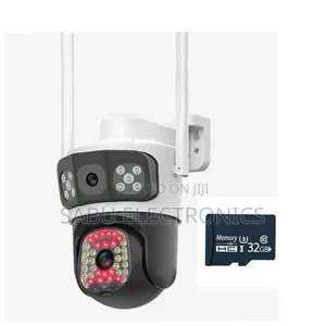 4g Security Camera- Dual Lens Camera With 32 Gb Memory Card