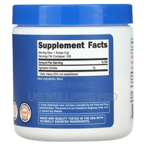 Nutricost, Agmatine, Unflavored, Stim Free 100 Servings