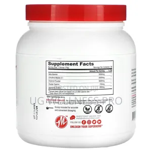 Metabolic Nutrition, Stim-Free Pump, Unflavored, 30 Servings