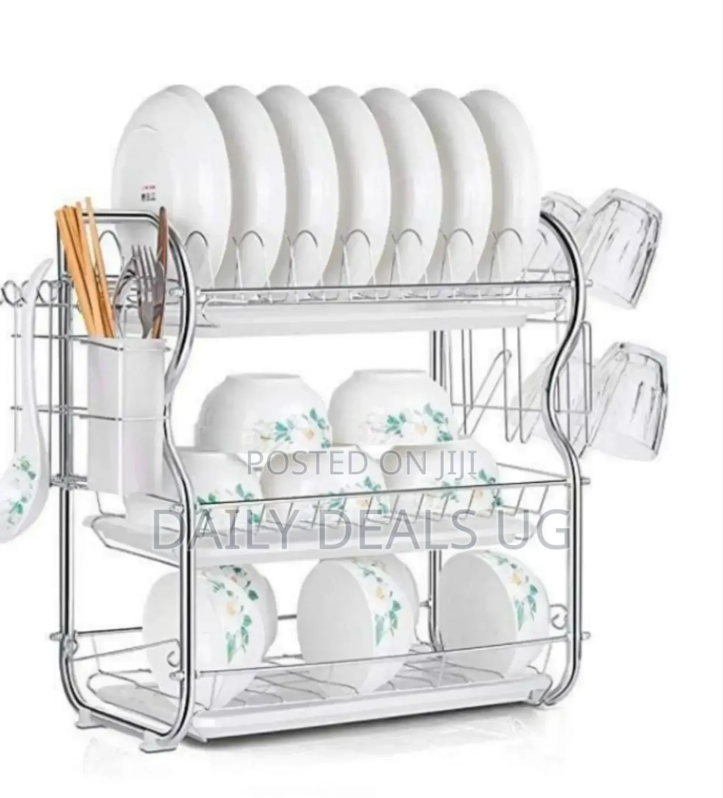 3 Layer Stainless Steel Dish Rack