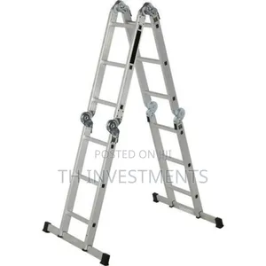 3x4 Multi-Purpose Aluminum Folding Ladder - Silver