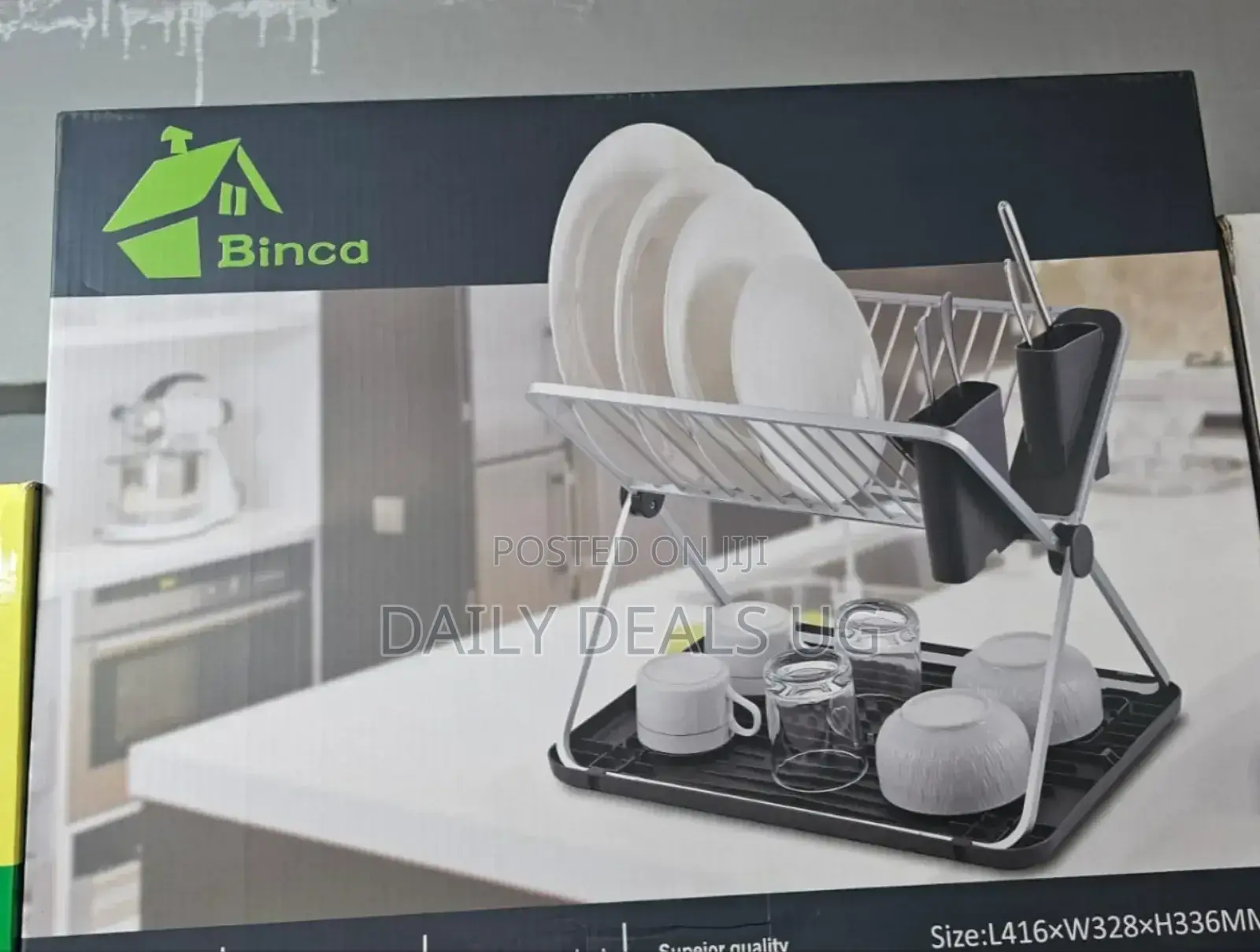 Adjustable 2 Layer Dish Rack