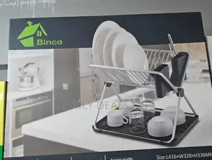 Adjustable 2 Layer Dish Rack