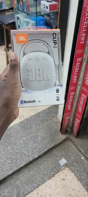 Oval Shaped JBL Speaker/Portable-Silver Clip4 Harman Speaker
