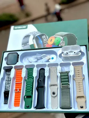11 in 1 Wisme Smart Watch Set With, 7pair Straps, Waterproof