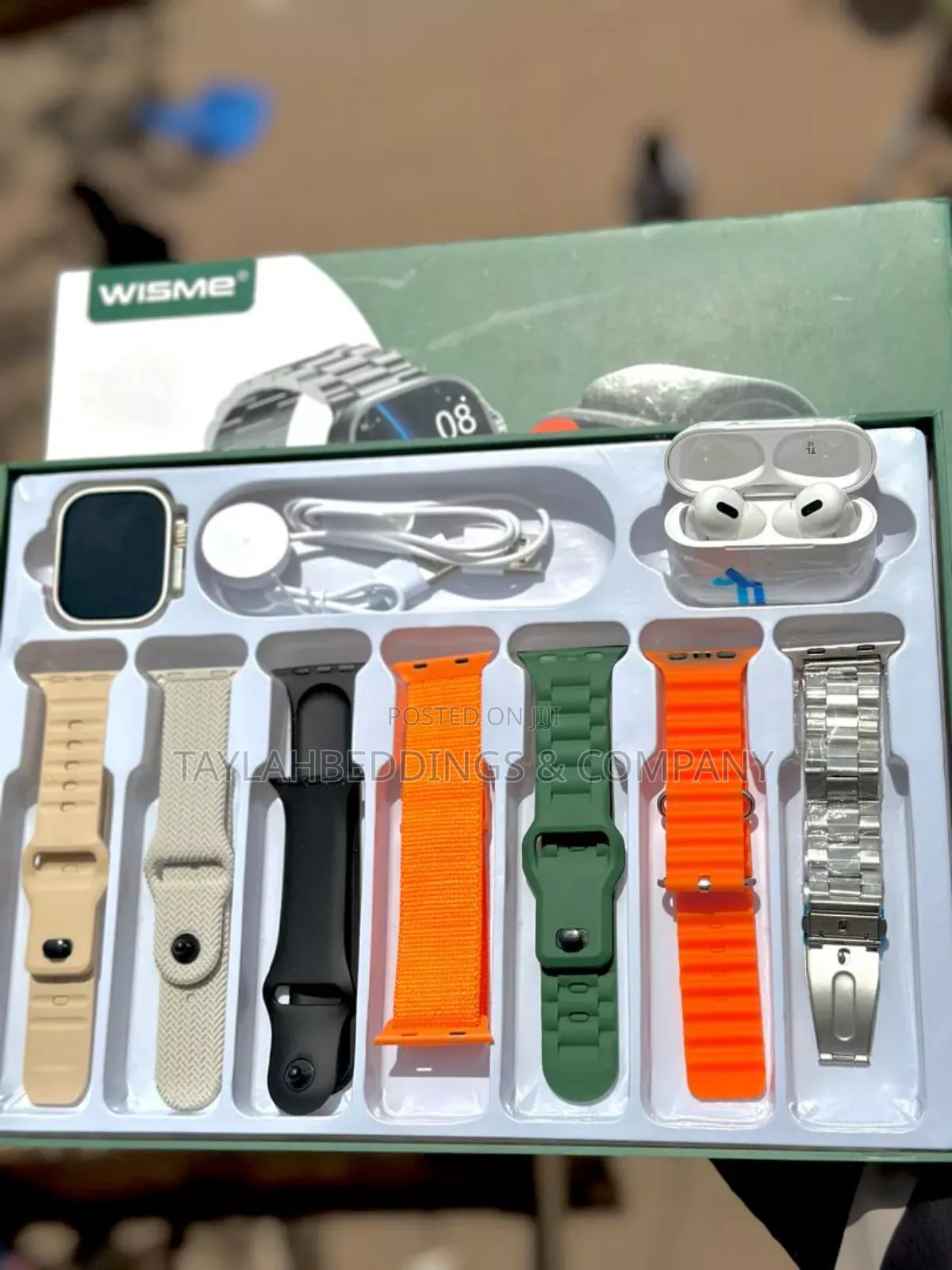 11 in 1 Wisme Smart Watch Set With, 7pair Straps, Waterproof