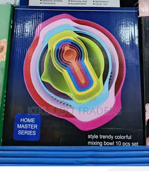 Multicolored Mixing Bowl Set