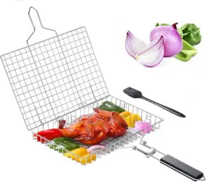 Fish Grill Stainless Steel Barbeque Net