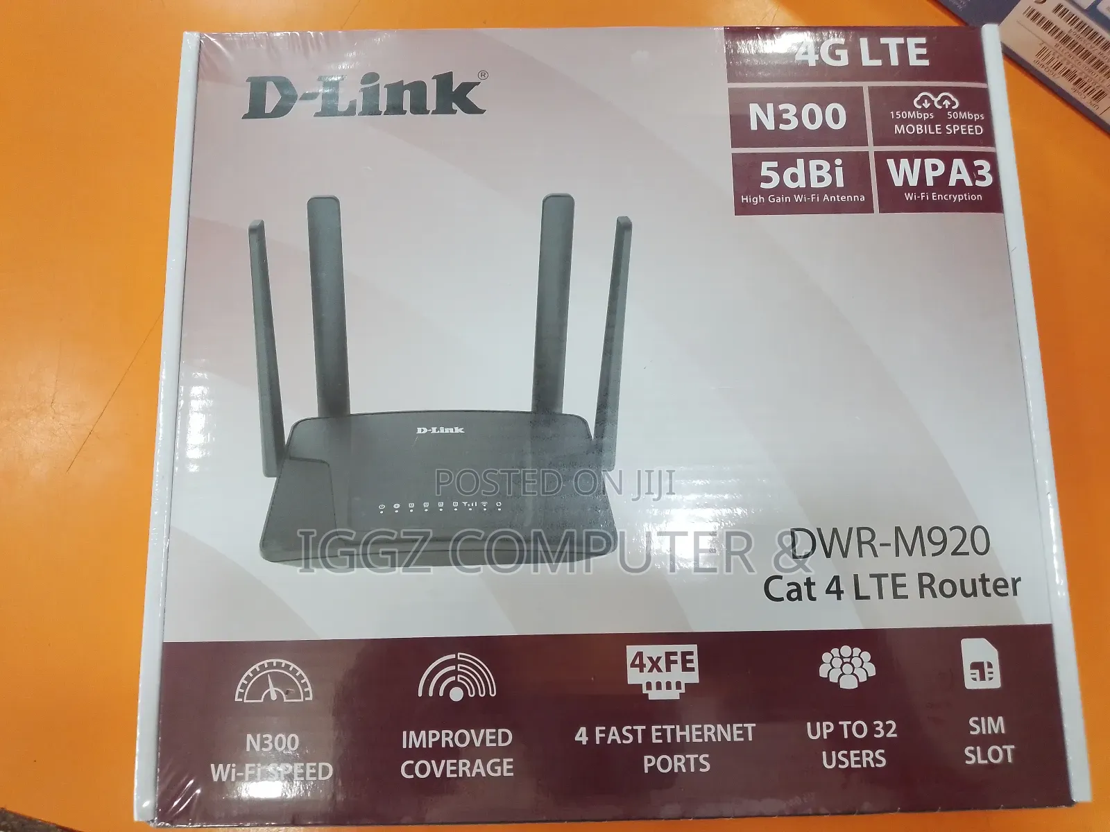 D-Link 4G LTE SIM Card Router(Dwr-M920)
