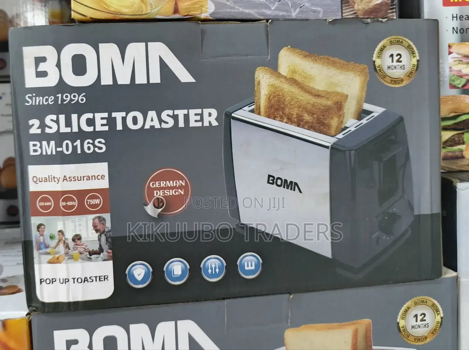 BOMA 2 Slice Bread Toaster