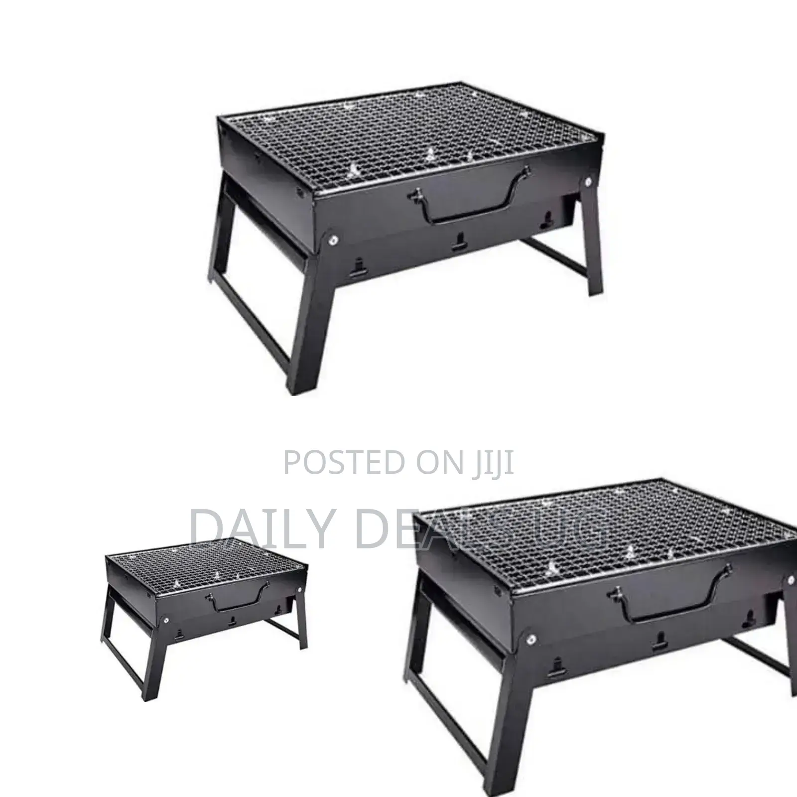 Foldable Black Portable BBQ Grill