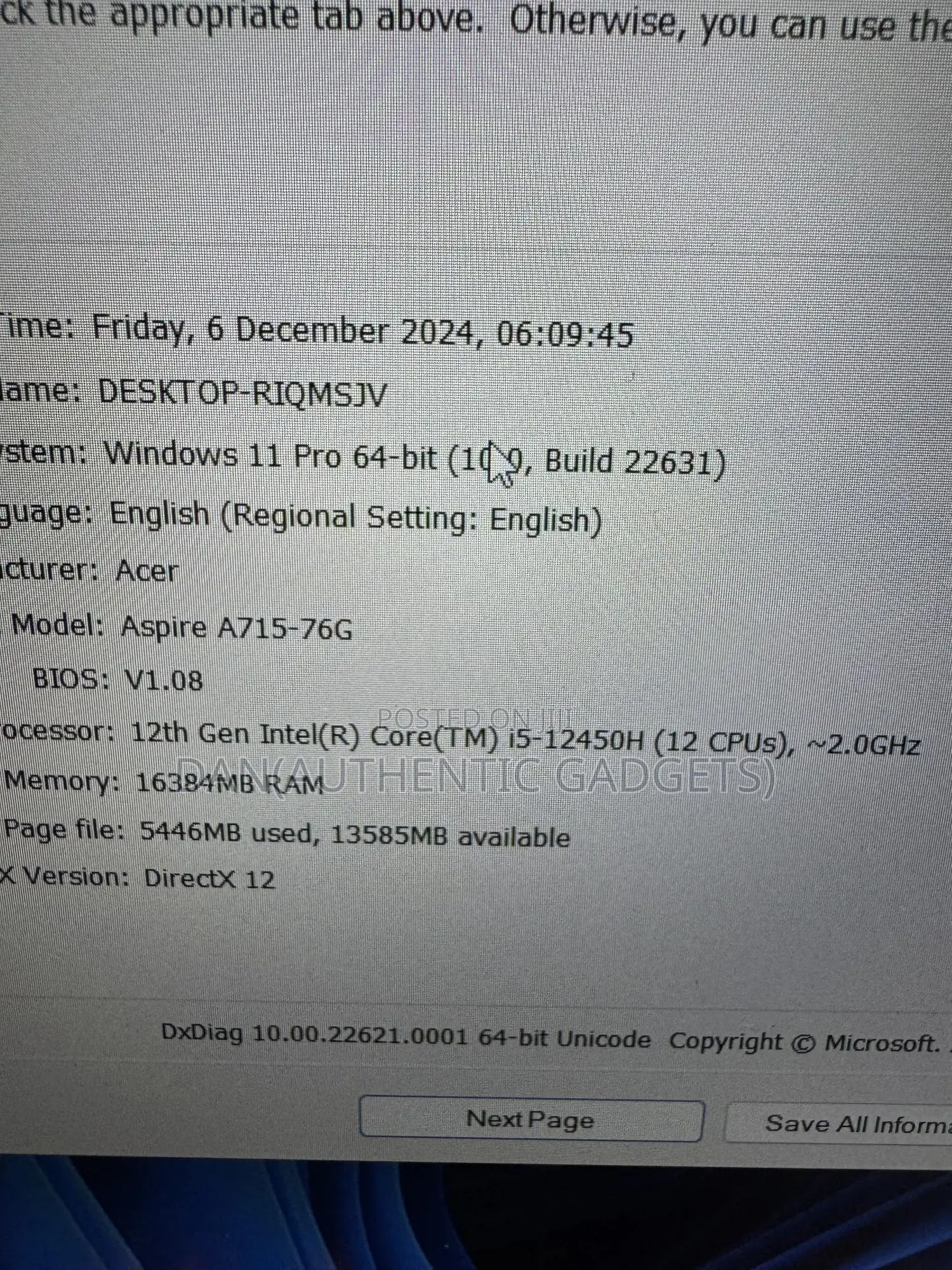 Laptop Acer Aspire A715 71G 16GB Intel Core I5 SSD 512GB
