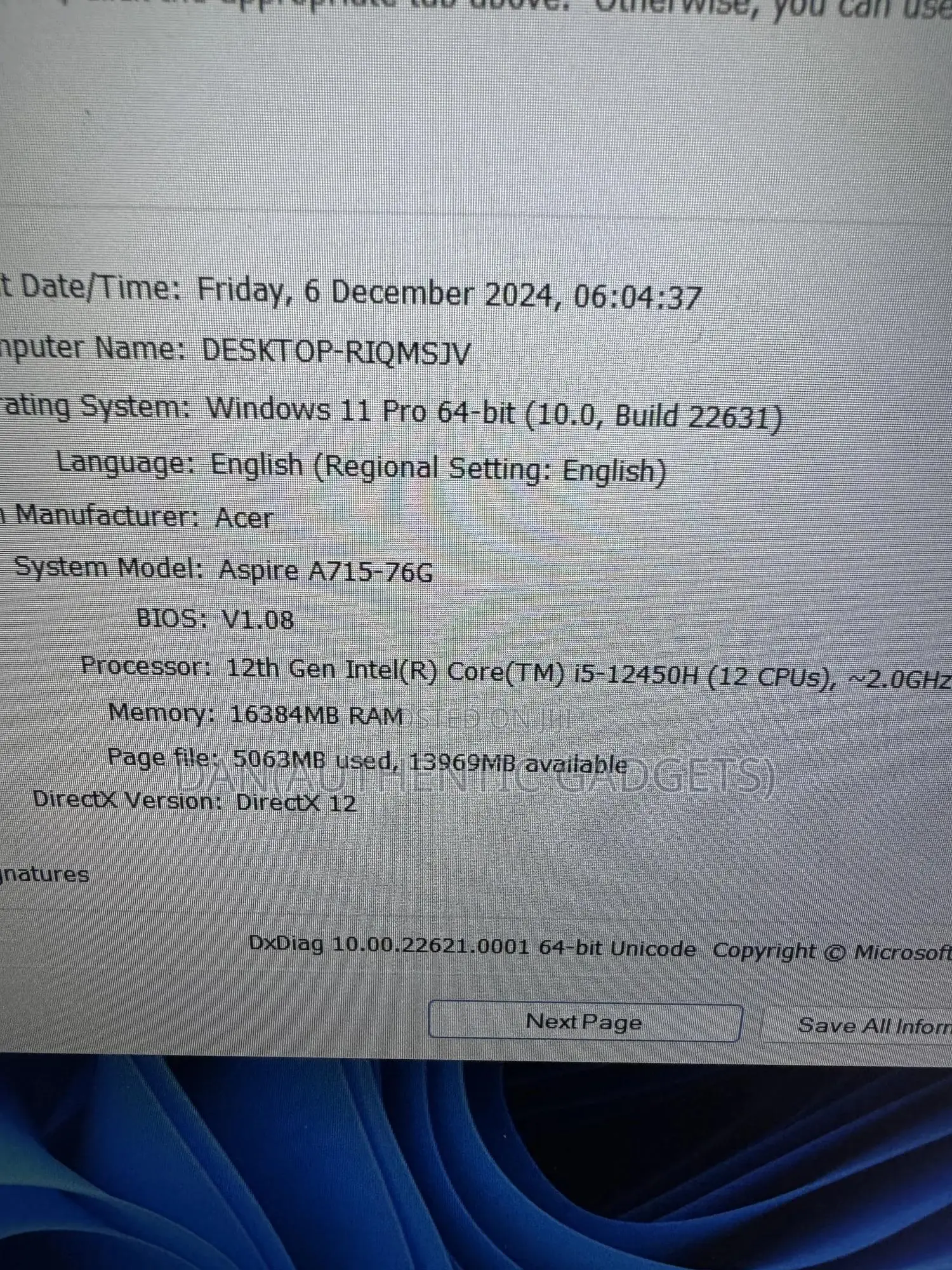 Laptop Acer Aspire A715 71G 16GB Intel Core I5 SSD 512GB