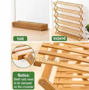 Foldable Wooden Shoe Organizer
