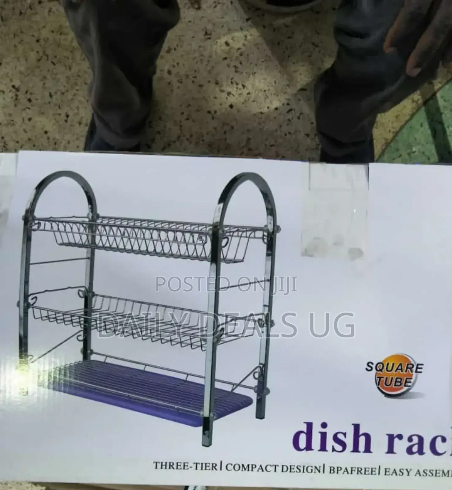 Metallic Dish Organizer