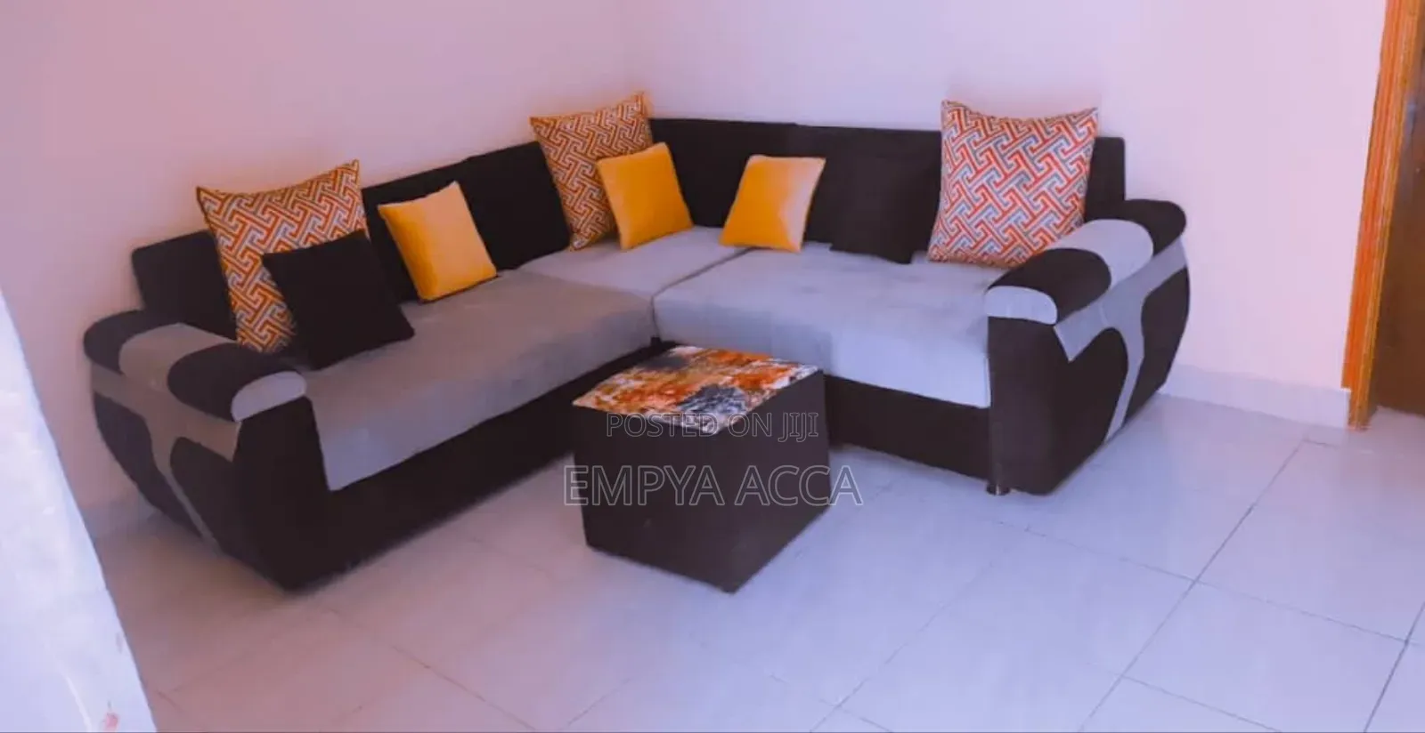 Sofa Set Black Version