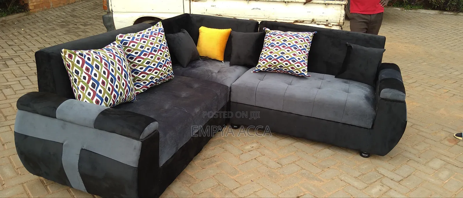 Black Version Sofa Set